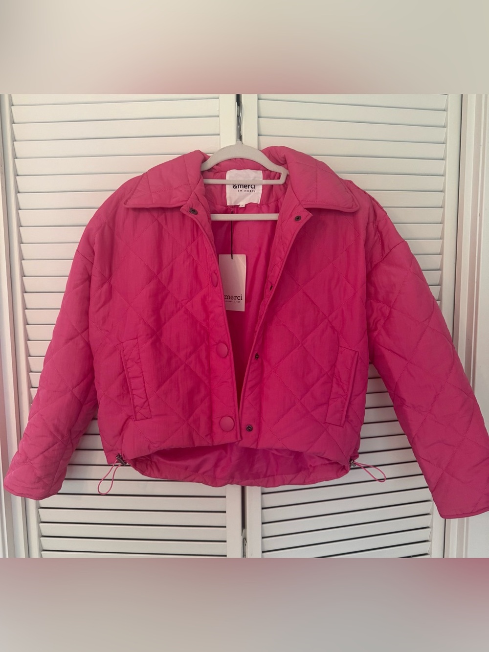 NWT Pink Quilted Women's Jacket